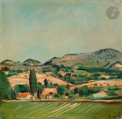 null André DERAIN (1880-1954)
Paysage de Provence, vers 1928-30
Huile sur toile.
Signée...