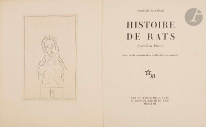 null GIACOMETTI (Alberto) - BATAILLE (Georges).
Histoire de rats (Journal de Dianus).
Paris...
