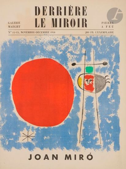 null MIRÓ (Joan).
Derrière le miroir. N°double 14-15.
Paris : Pierre à Feu, 1948....