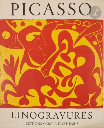 null PICASSO (Pablo). 
Pablo Picasso. Linogravures. Introduction Wilhelm Boeck.
Paris...