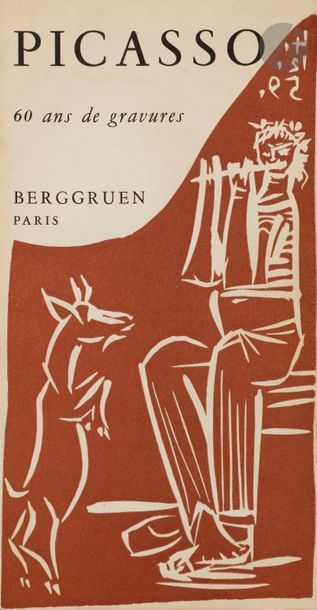 null PICASSO (Pablo). 
60 ans de gravures.
Paris : Berggruen & cie, [1964]. — Plaquette...
