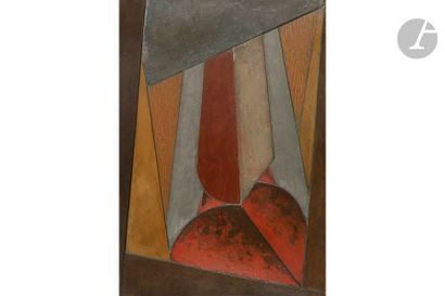 null ÉDOUARD DEGAINE (1887-1967)
Composition, circa 1922/24
Panneau décoratif.
Laques...