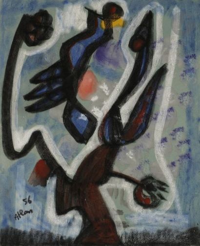 null Jean-Michel ATLAN (1913-1960)
Composition, 1956
Pastel sur carton.
Signé et...