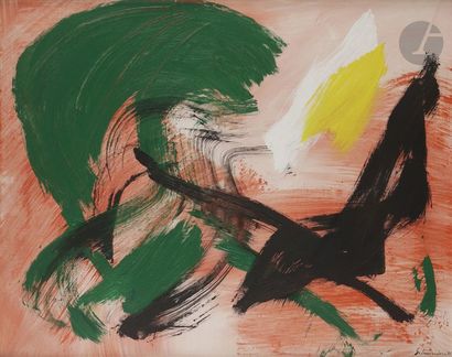 null Gérard SCHNEIDER (1896-1986)
Opus 69L, 1976
Acrylique sur toile.
Signée et datée...
