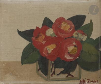 null Bibi ZOGBE [libanaise] (1890-1973)
Bouquet de fleurs
Huile sur toile.
Signée...