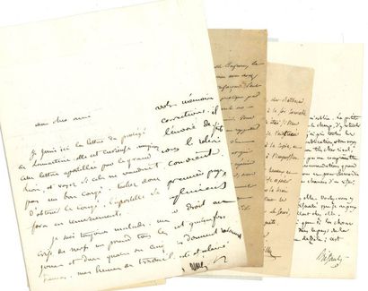 null LITTÉRATURE. 50 lettres, la plupart L.A.S
Gustave Aimard, Louis Aimé-Martin...