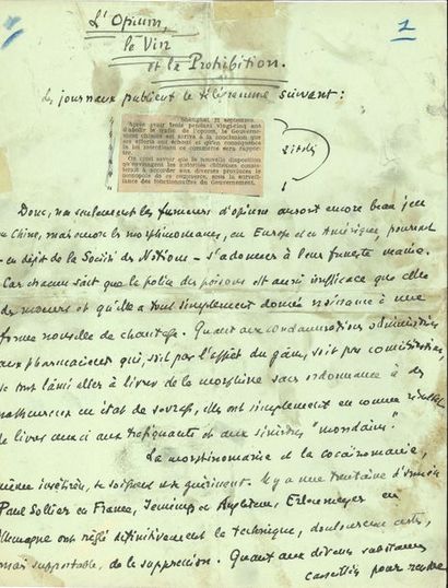 null LITTÉRATURE. Manuscrit a.s. et 3 L.A.S. (on joint une copie de poème)
Léon Daudet...