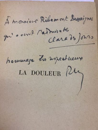 null André de RICHAUD. La Douleur (Paris, Grasset, 1931) ; in-12, broché
Édition...