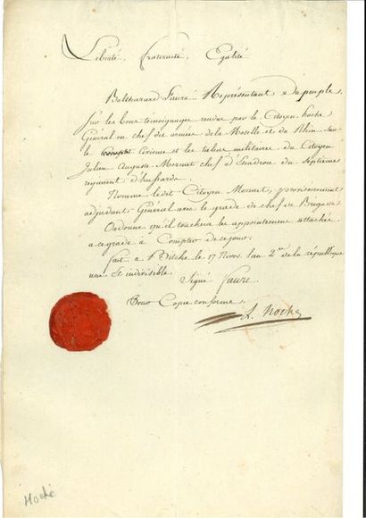 null Lazare HOCHE (1768-1797) général en chef des armées de la République, “le Pacificateur...