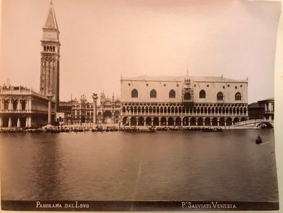 null Album de photographies du XIXe siècle. [Italie, Lago Maggiore, Venise, Venezia,...