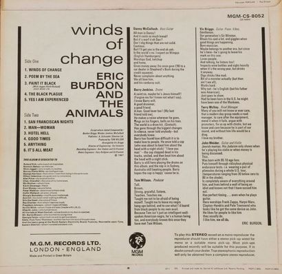 null ERIC BURDON & THE ANIMALS « Winds of change » MGM CS 8052 STEREO U.K., 1967....