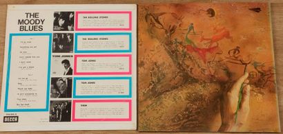 null THE MOODY BLUES Ensemble de 3 disques 33 T : « The Magnificent Moodies » Decca...