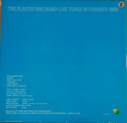 null THE PLASTIC ONO BAND « Live peace in Toronto 1969 » Apple CORE 2001 U.K., 1969....