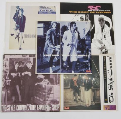 null THE STYLE COUNCIL Ensemble de 5 disques 33 T. 31 x 31 cm - 12 x 12 inches