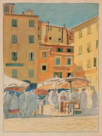 null Tony MINARTZ (1873-1944)
Scènes de marché
7 aquarelles.
Non signées.
Environ...