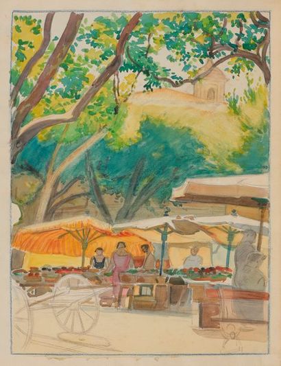 null Tony MINARTZ (1873-1944)
Scènes de marché
7 aquarelles.
Non signées.
Environ...