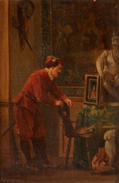null ÉCOLE du XIXe siècle
Amateur de tableau
Huile sur panneau
16.5 x 11 cm
Commentaire...