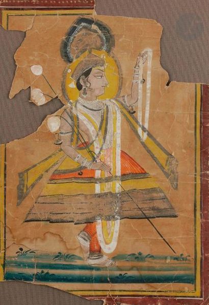 Krishna de profil, Inde, Rajasthan, Nathadwara,...