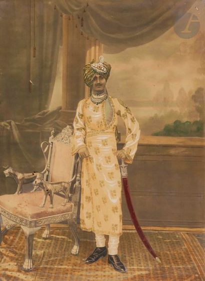 null Devares Art Studio et divers
Inde, 1910-1911. Maharaja of Dhrangadhra Halvad...