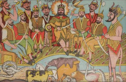 Suleyman et ses animaux
Suleyman en trône...