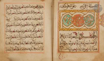 null 3 petits livres de prières de format carré, Afrique du Nord, XVIIIe – XIXe siècle
-...