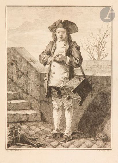 Augustin de Saint-Aubin (1736-1807) (d’après) Mes Gens ou Les Commissionnaires ultramontains...