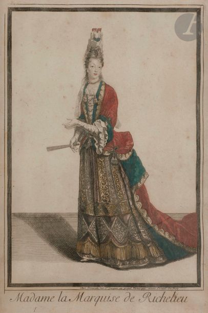Antoine Trouvain, éd. (c. 1652-1708) Madame la Marquise de Richelieu ; Monsieur le...