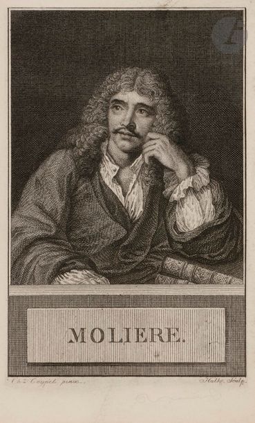 Hulk (actif fin XVIIIe-début XIXe s.) Molière. (Pl. pour le Musée français). Cuivre...