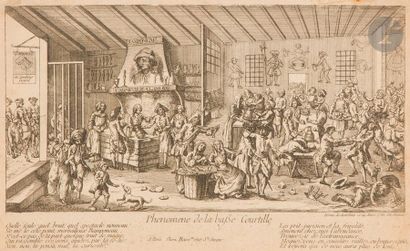 ANONYME Phénomène de la basse Courtille. (Ramponeau, cabaretier). 1760. Eau-forte....