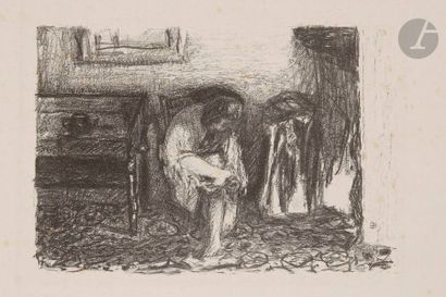 Pierre BONNARD (1867-1947) Les Bas. Vers 1927-1928. Lithographie. 300 x 205. Bouvet...