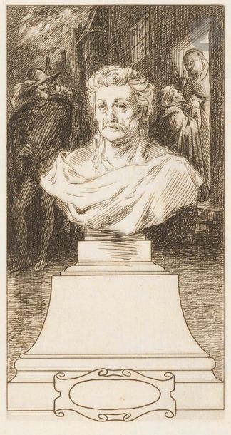 Félix BRACQUEMOND (1833-1914) Frontispices pour les œuvres de Mathurin Régnier et...