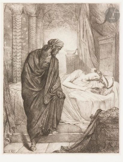 Théodore CHASSÉRIAU (1819-1856) Othello – Yet she must die… (Pl. 11 de la suite Othello)....