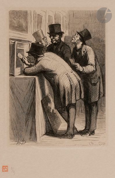 Honoré Daumier (1808-1879) (d’après) Sujets divers gravés sur bois pour Le Monde...