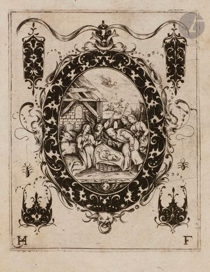 Jacques Hurtu (actif 1584-1635) (attribué à) Ornements d’orfèvrerie. Vers 1615. Burin....