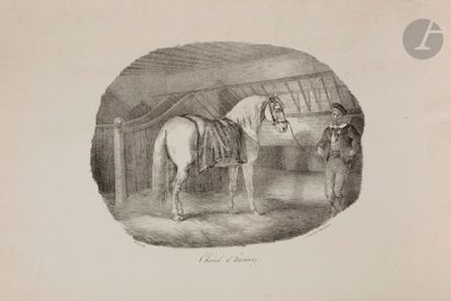 Théodore GERICAULT (1791-1824) Cheval d’Hanovre. 1822. Lithographie. 235 x 178. Delteil...