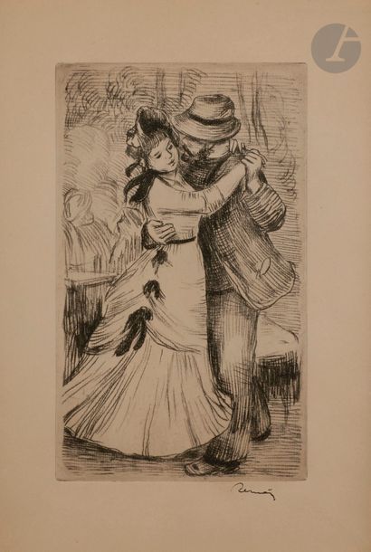 Pierre-Auguste Renoir (1841-1917) La Danse à la campagne (2e pl.). Vers 1890. Vernis...