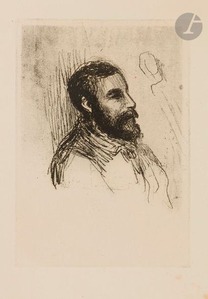 Pierre-Auguste Renoir (1841-1917) Le Graveur V.-J. Roux-Champion. 1908. Vernis mou...
