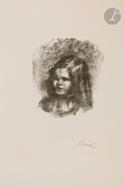 Pierre-Auguste Renoir (1841-1917) Claude Renoir, tourné à gauche. 1904. Lithographie....