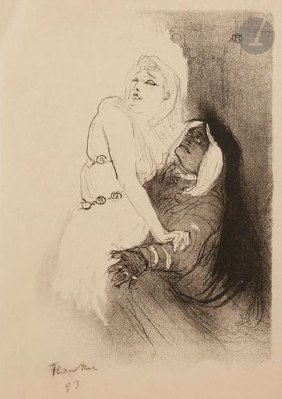 Henri de TOULOUSE-LAUTREC (1864-1901) À la Renaissance : Sarah Bernhardt dans « Phèdre »....