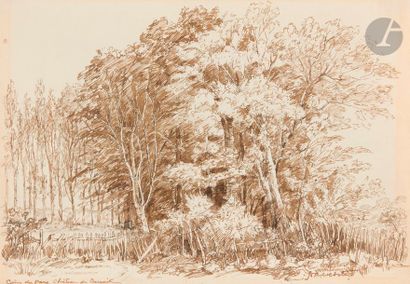 Herman Armour Webster (1878-1970) Paysages. Un lot de 13 gravures à l’eau-forte....