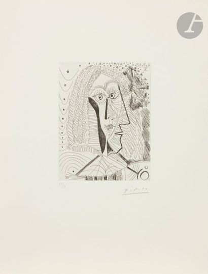 Pablo Picasso (1881-1973) Série « Les 347 »
Clin d’œil à Velasquez : infante de trois...