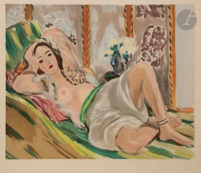 Henri Matisse (1869-1954) (d’après) 
Odalisque au magnolia. Procédé photomécanique....