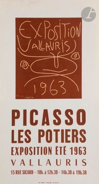 Pablo Picasso (1881-1973) Picasso / Les Potiers / Exposition été 1963. 1962. Impression...