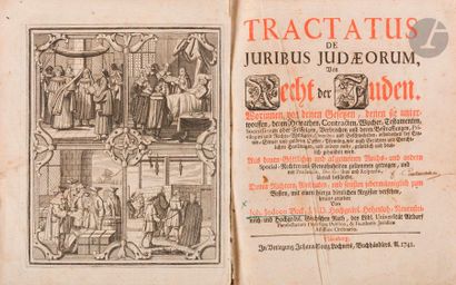 null [COUTUMES ET DROIT JUIF] 
BECK Johann Jodocus, Tractatus de juribus judaeorum,...