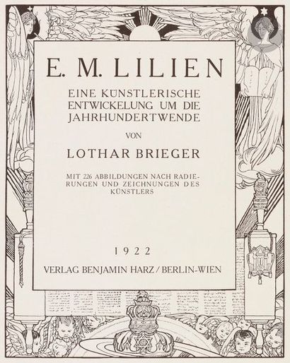 null [ILLUSTRATIONS - Ephraim Moshe LILIEN] 
Lothar BRIEGEL, E. M. Lilien, eine Kunstlerish...