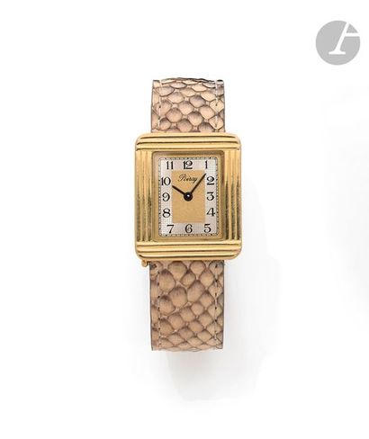 null POIRAY. Vers 2000
N°W 340
Montre bracelet pour femme en or jaune 18K (750),...