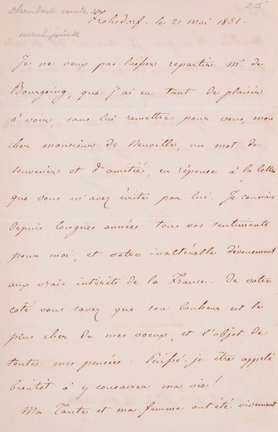 null HENRI V, duc de Bordeaux puis comte de CHAMBORD (1820-1883) prétendant légitime...