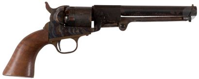 null Revolver Colt modèle 1849 pocket, à poudre noire, cinq coups, calibre 31. Pontet...