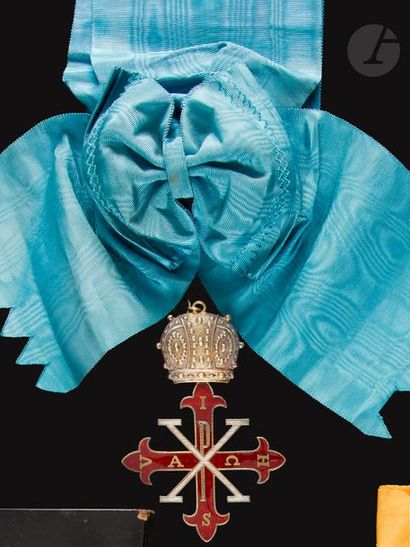 null DEUX-SICILES
ORDRE CONSTANTINIEN DE SAINT-GEORGES.
Croix de chevalier grand-croix,...
