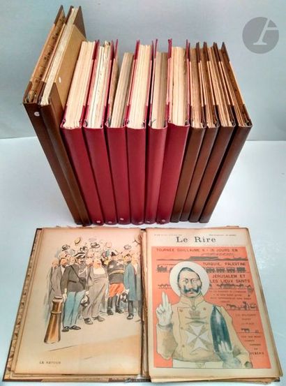 null Neuf reliures contenant des revues : Le Crapouillot, années 1920-1930, et onze...